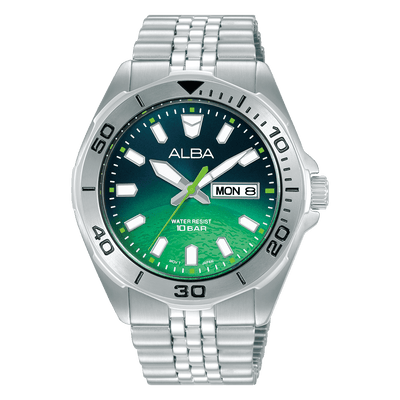 Alba Active Planet Series AV3579X Earth Stainless Steel Quartz Men Watch