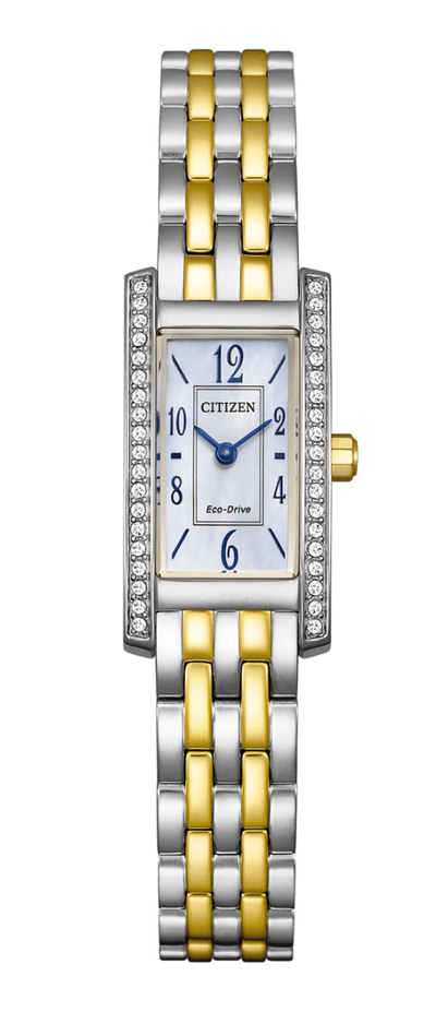 Citizen L EG7114-53D Eco-Drive Square Dial Stainless Steel Women Watch