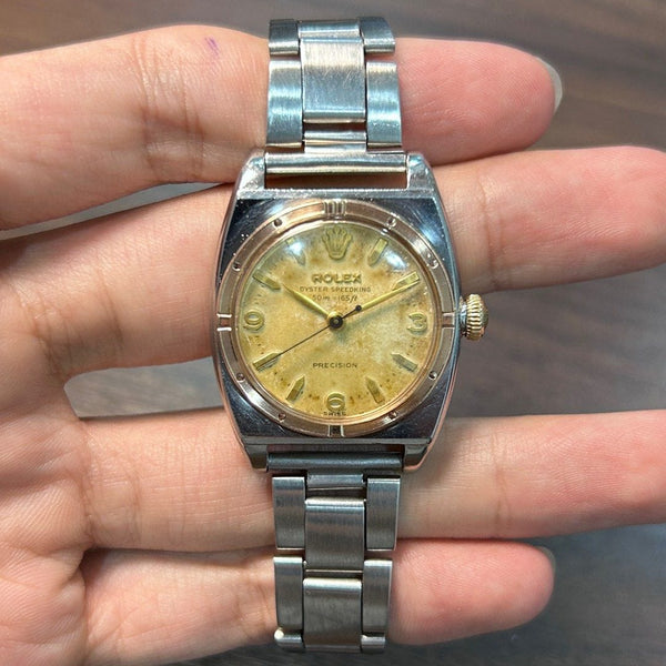 [Pre-Owned] Rolex Vintage 3359 Oyster Speedking Manual Winding Stainless Steel Watch