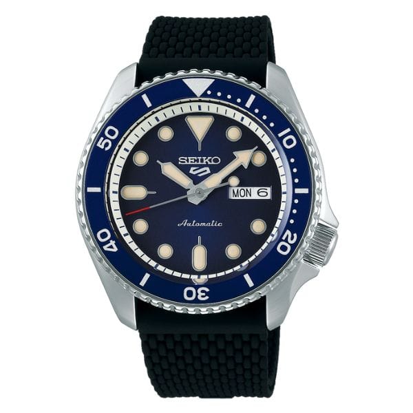 Seiko 5 SRPD71K2 Automatic Silicone Blue Dial Men Watch