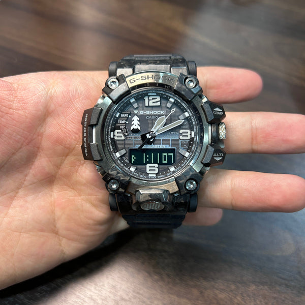 [Pre-Owned] Casio G-Shock Mudmaster GWG-2000-1A1 Forged Carbon Tough Solar Men Watch