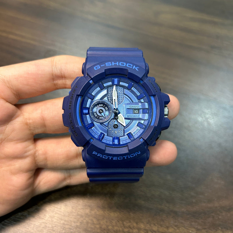 [Pre-Owned] Casio G-Shock GAC-100AC-2A Blue Analog Chronograph Men Watch