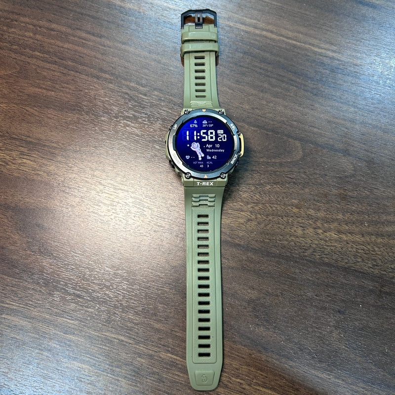 [Pre-Owned] Amazfit T-Rex 2 Smartwatch Discontinued Colour (Wild Green)