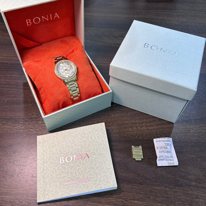 [Pre-Owned] Bonia Sapphire Gold Quartz Women Watch