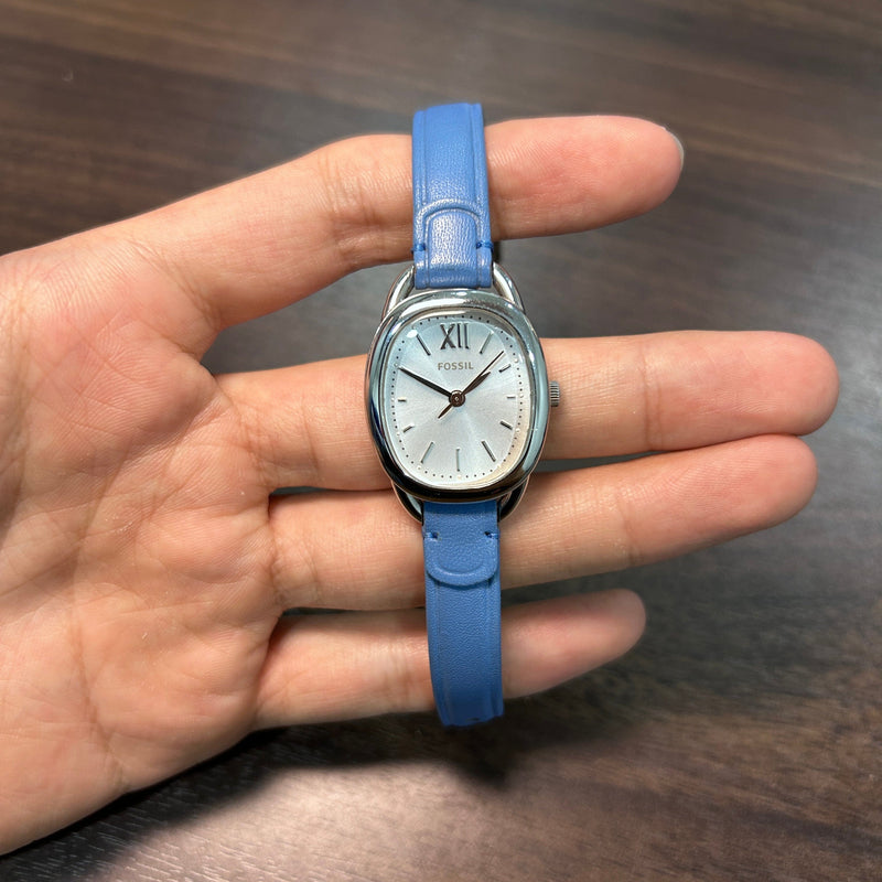 [Pre-Owned] Fossil ES3604 Blue Leather Quartz Women Watch