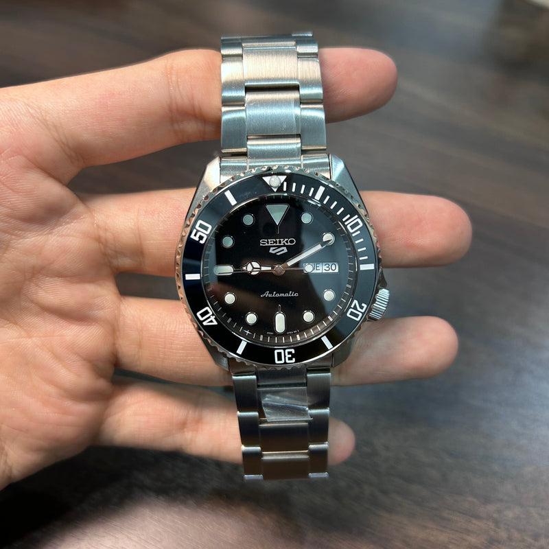 [Seiko Mod] Seiko 5 Sports Black Dial Submariner Automatic Men Watch