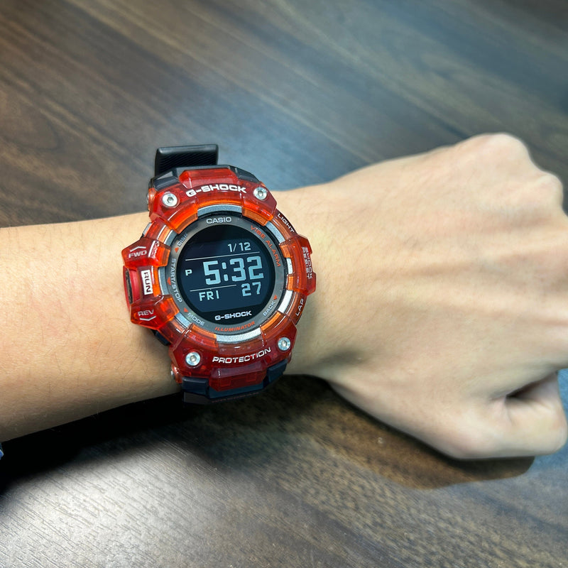 [Pre-Owned] Casio G-Shock GBD-100SM-4A1 G-Squad Red Jelly Bluetooth Men Watch