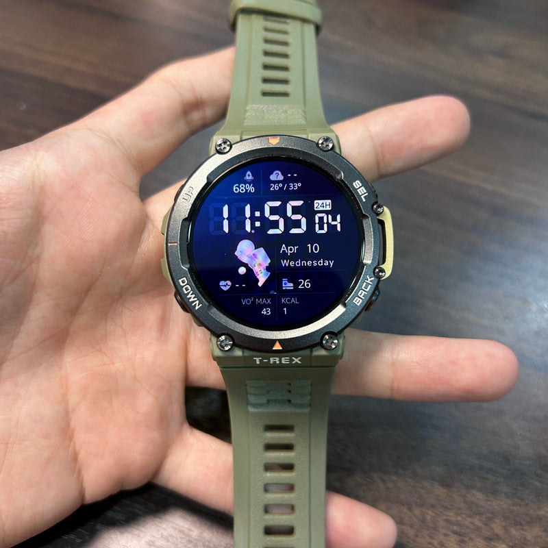 [Pre-Owned] Amazfit T-Rex 2 Smartwatch Discontinued Colour (Wild Green)