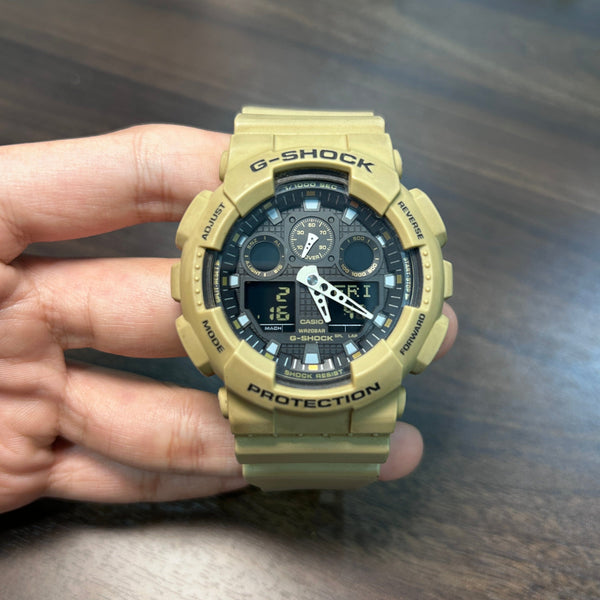 [Pre-Owned] Casio G-Shock GA-100L-8A Brown Men Watch