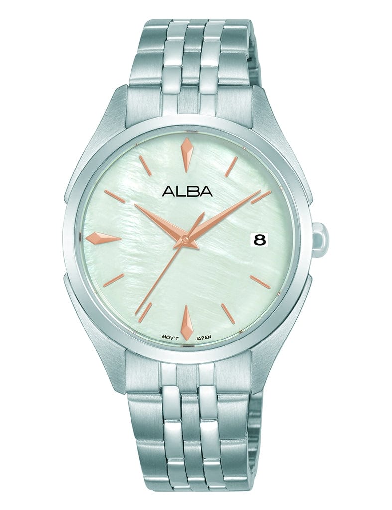 Alba SignA AG8P39X Analog Steel Light Green Dial Women Watch Malaysia 