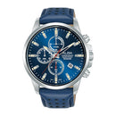 Alba Active AM3917X Blue Leather Strap Quartz Chronograph Men Watch