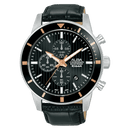 Alba Active AM3961X Quartz Chronograph Black Leather Men Watch