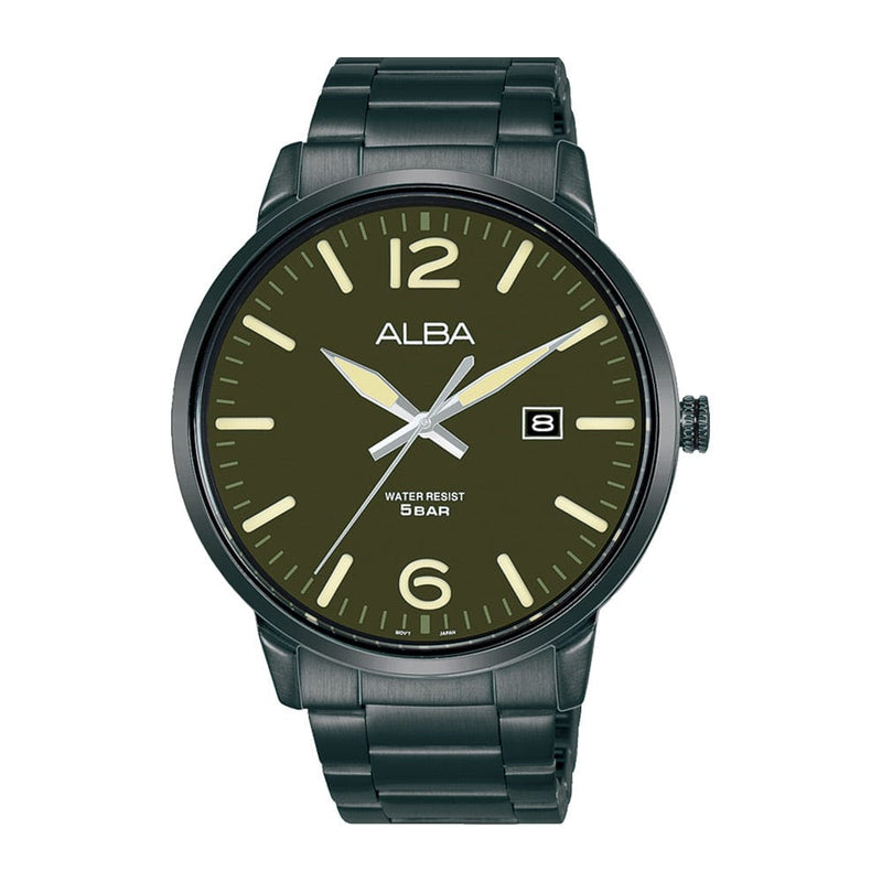 Alba Active AS9N03X Black Stainless Steel Quartz Men Watch
