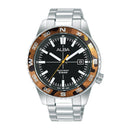 Alba Active AS9Q13X Black Dial Stainless Steel Quartz Men Watch