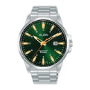 Alba Active AS9Q53X Green Dial Stainless Steel Quartz Men Watch