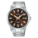 Alba Active AS9T35X1 Brown Dial Stainless Steel Quartz Men Watch