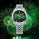 Alba Active AS9W31X1 Green Dial Stainless Steel Quartz Men Watch