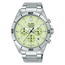 Alba Active AT3K85X Luminous Dial Steel Quartz Chronograph Men Watch