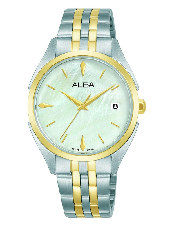 Alba Fashion AG8P36X Analog Light Green Stainless Steel Women Watch 