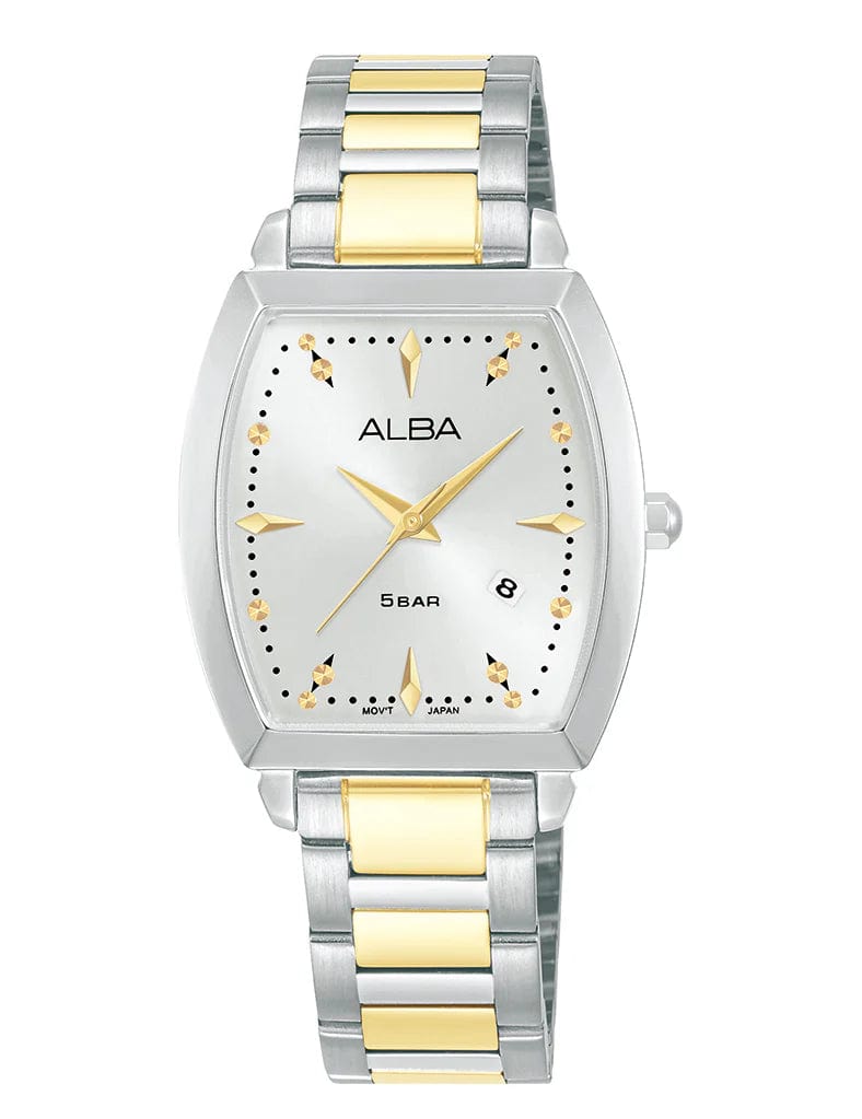 Alba Fashion AH7CS5X Silver Dial Stainless Steel Analog Women Watch