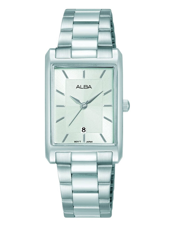 Alba Prestige AH7DH3X Analog Slver Dial Stainless Steel Women Watch