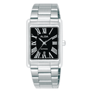 Alba Fashion AH7ES9X Black Dial Sapphire Square Quartz Women Watch