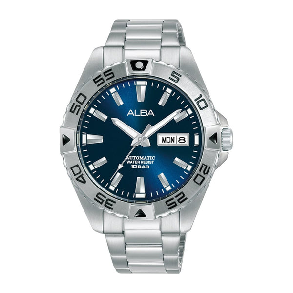 Alba Mechanical AL4393X Automatic Stainless Steel Blue Dial Men Watch