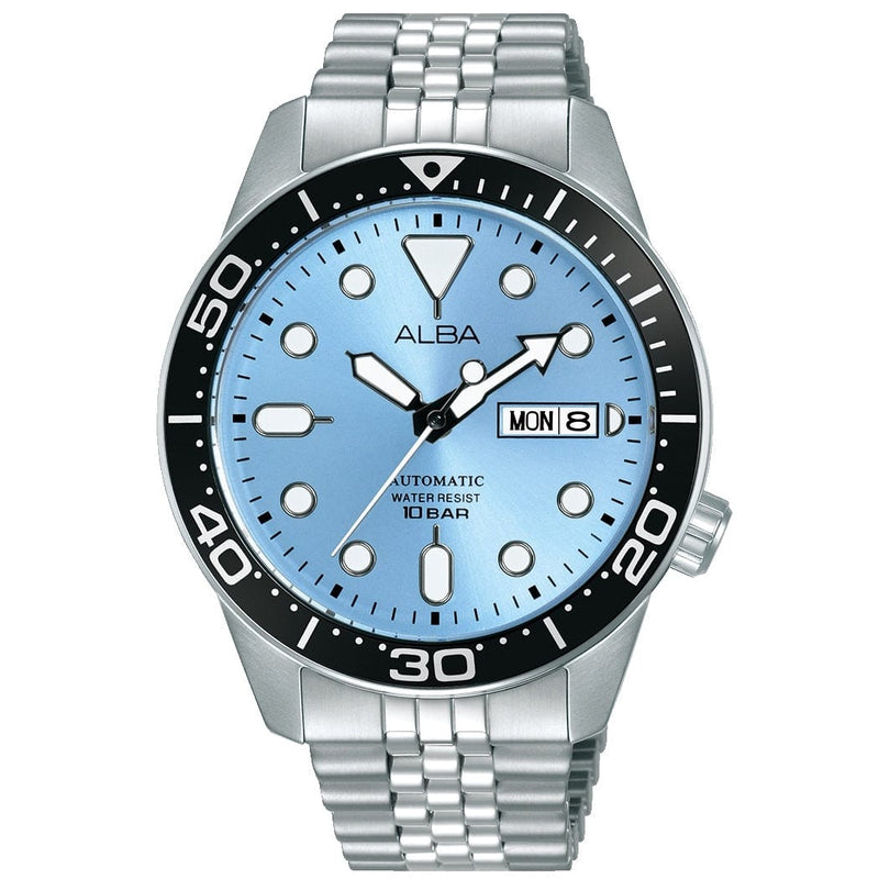 Alba Mechanical AL4531X Ice Blue Stainless Steel Automatic Men Watch