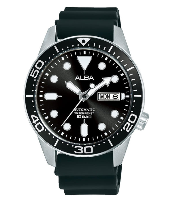 Alba Mechanical AL4535X Automatic Stainless Steel Black Dial Men Watch