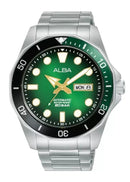 Alba Mechanical AL4537X Green Dial Automatic Men Diver Watch
