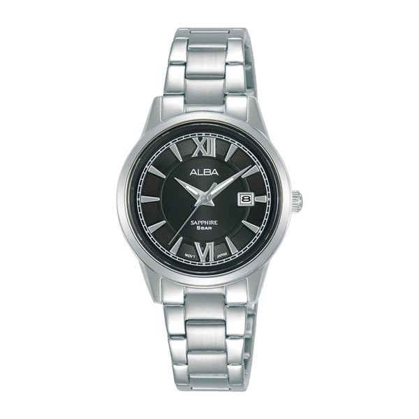 Alba Prestige AH7AL1X Sapphire Crystal Black Dial Quartz Women Watch