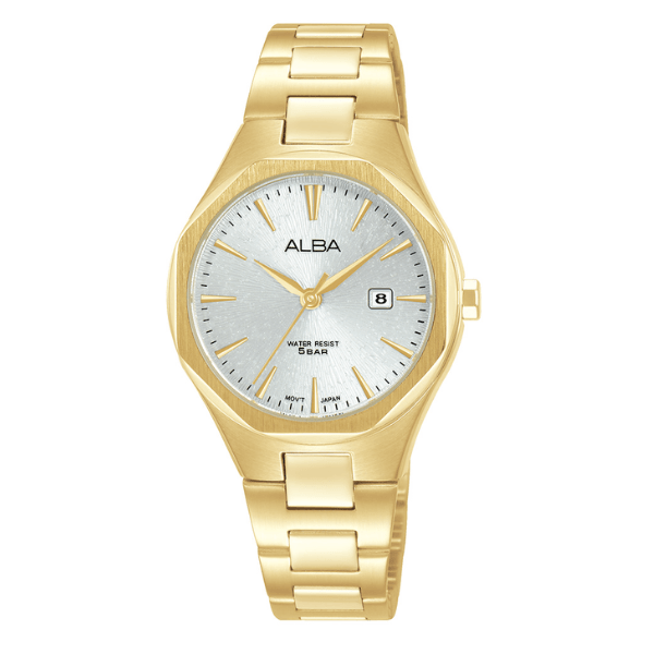 Alba Prestige AH7DN2X Gold Stainless Steel Quartz Women Watch Malaysia