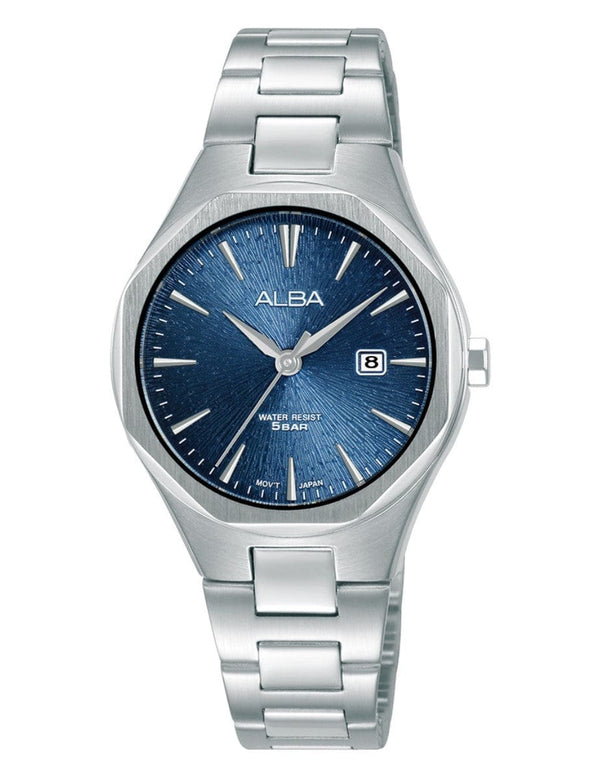 Alba Prestige AH7DN9X Blue Dial Quartz Stainless Steel Women Watch