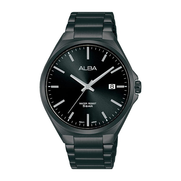 Alba Prestige AS9P81X Black Stainless Steel Quartz Men Watch