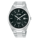 Alba Prestige AS9V83X Black Dial Stainless Steel Quartz Men Watch