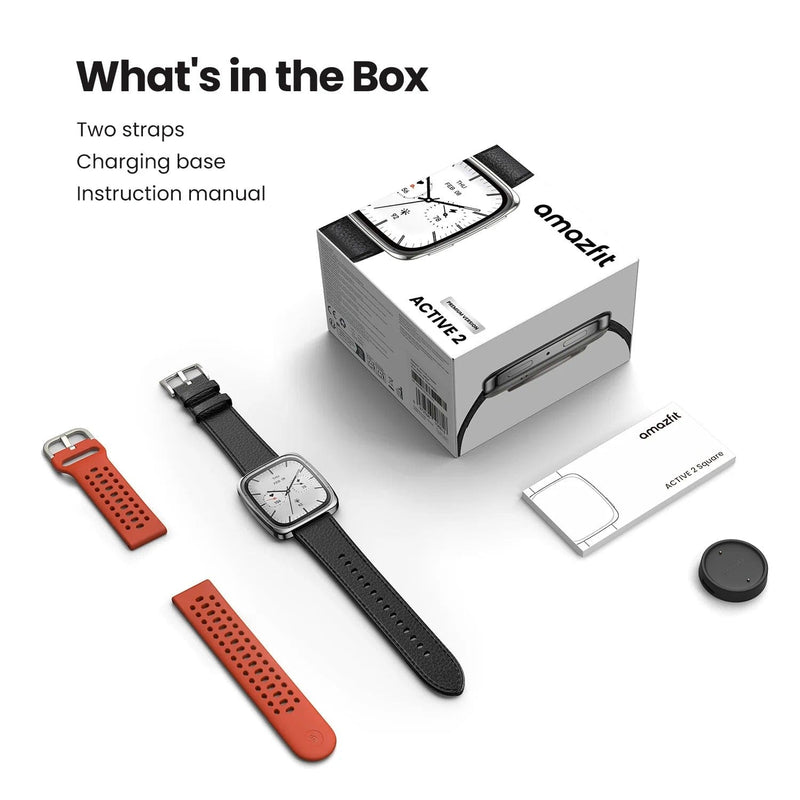 Amazfit Active 2 Square AMOLED Lifestyle Men Smartwatch