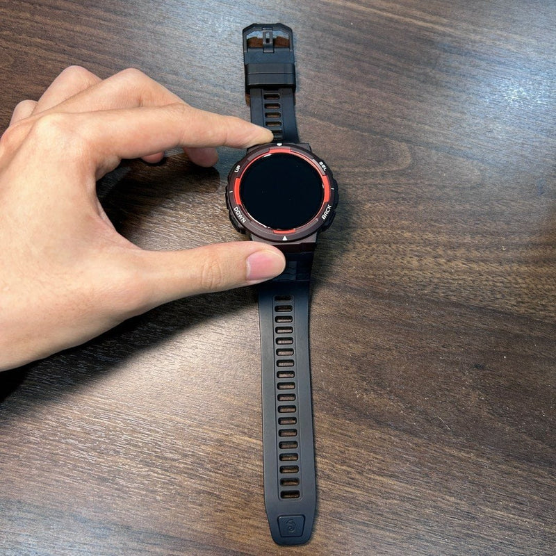 [Pre-Owned] Amazfit Active Edge Lifestyle Smartwatch (Lava Black)