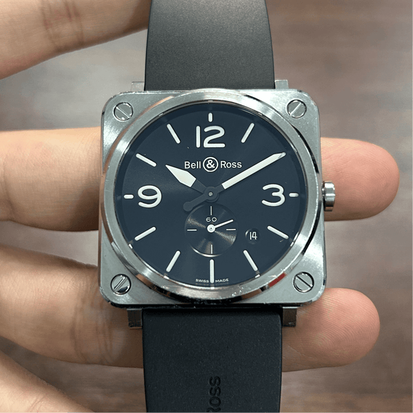 [Pre-Owned] Bell & Ross Heritage S BRS-64-S Stainless Steel Quartz Men Watch