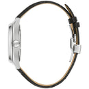 Bulova Surveyor 96A310 Full Skeleton Black Leather Automatic Men Watch