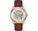 Bulova Classic Skeleton 97A175 Automatic Leather Strap Men Watch