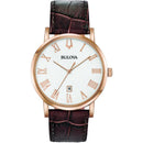 Bulova American Clipper 97B184 Quartz Leather Strap Men Watch