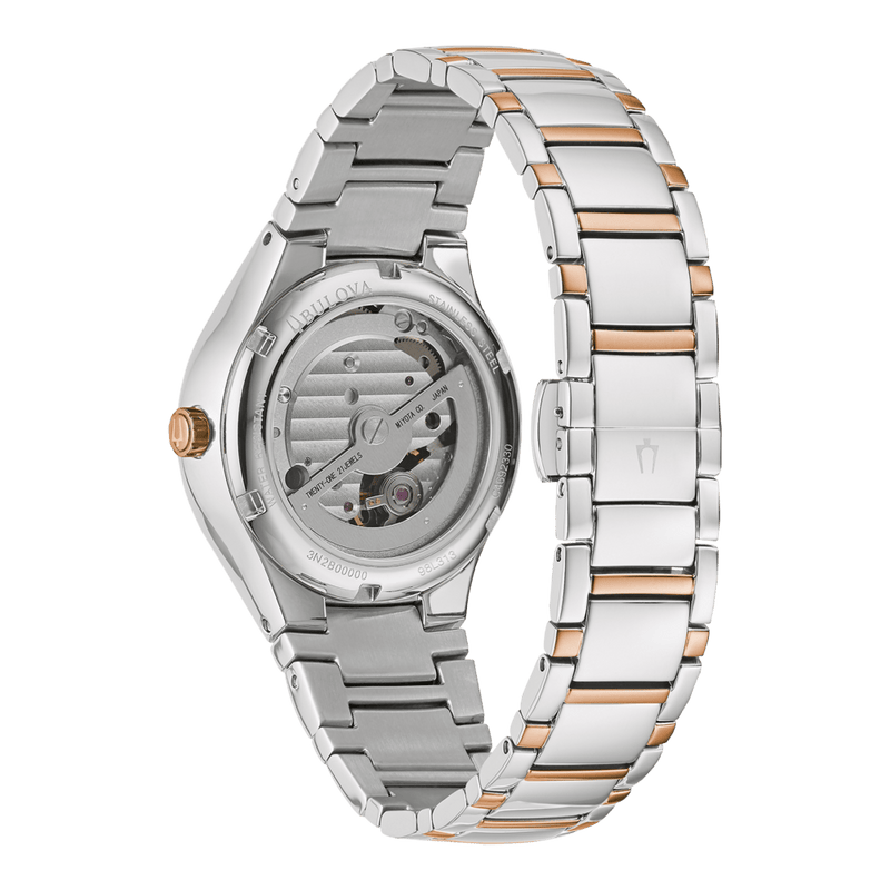 Bulova Classic 98L313 Two-tone Gold Stainless Steel Automatic Women Watch