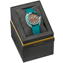 Bulova Snorkel 98B446 Sea Turtle Green Rubber Strap Quartz Men Watch