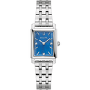 Bulova Sutton 96P245 Square Stainless Steel Blue Quartz Women Watch