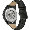 Bulova Sutton 98A304 Full Skeleton Black Leather Automatic Men Watch