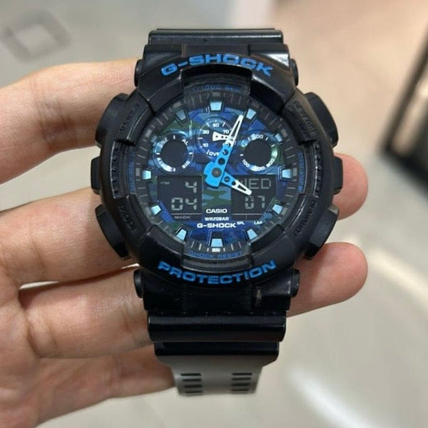 [Pre-Owned] Casio G-Shock GA-100CB-1A All Black Men Watch