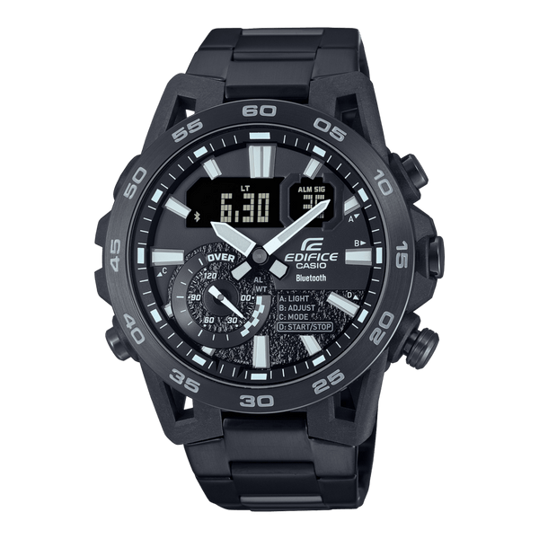 Casio Edifice ECB-40BK-1A Sospensione Black Steel Men Watch Malaysia