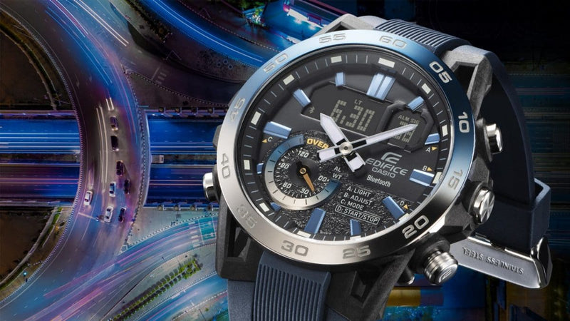 Casio Edifice Sospensione ECB-40NP-1A Nighttime Drive Series Men Watch