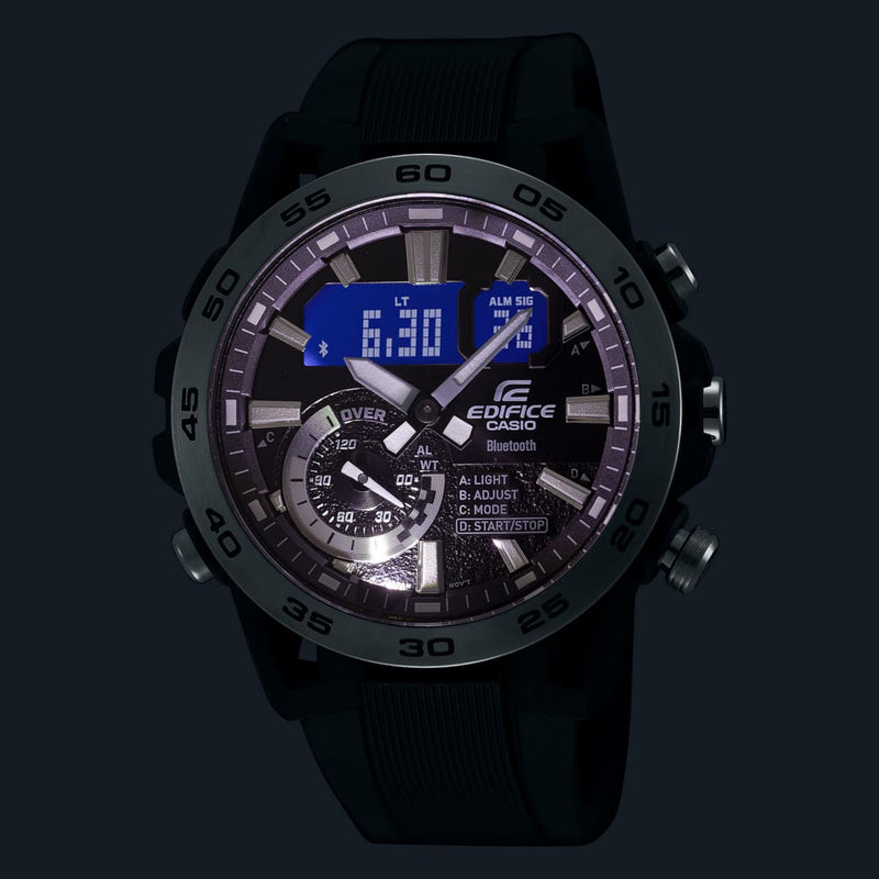 Casio Edifice ECB-40P-1A Sospensione Black & SIlver Men Watch Malaysia