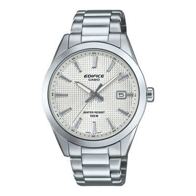 Casio Edifice EFV-160D-7A White Dial Stainless Steel Men Watch